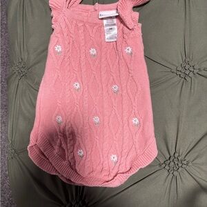 Pink Cable Knit Kids Top